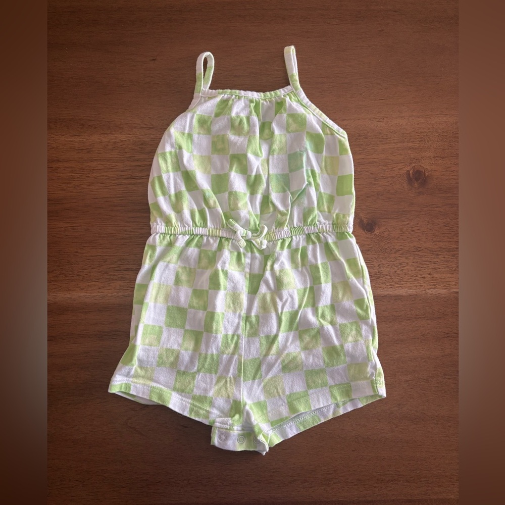 Old Navy Baby Toddler Checkered Romper 18-24M